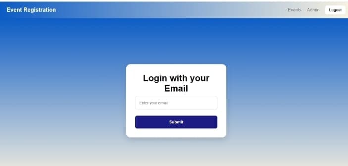 Event Management Web App
