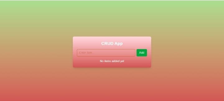 CRUD App